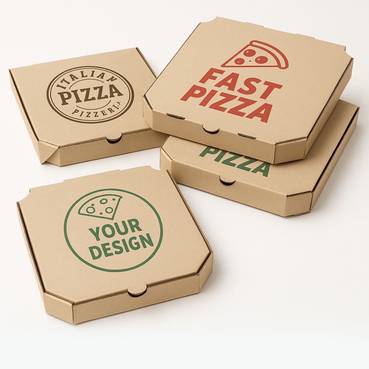 Pizzakartons mit Logodruck Pizzakartons bedrucken