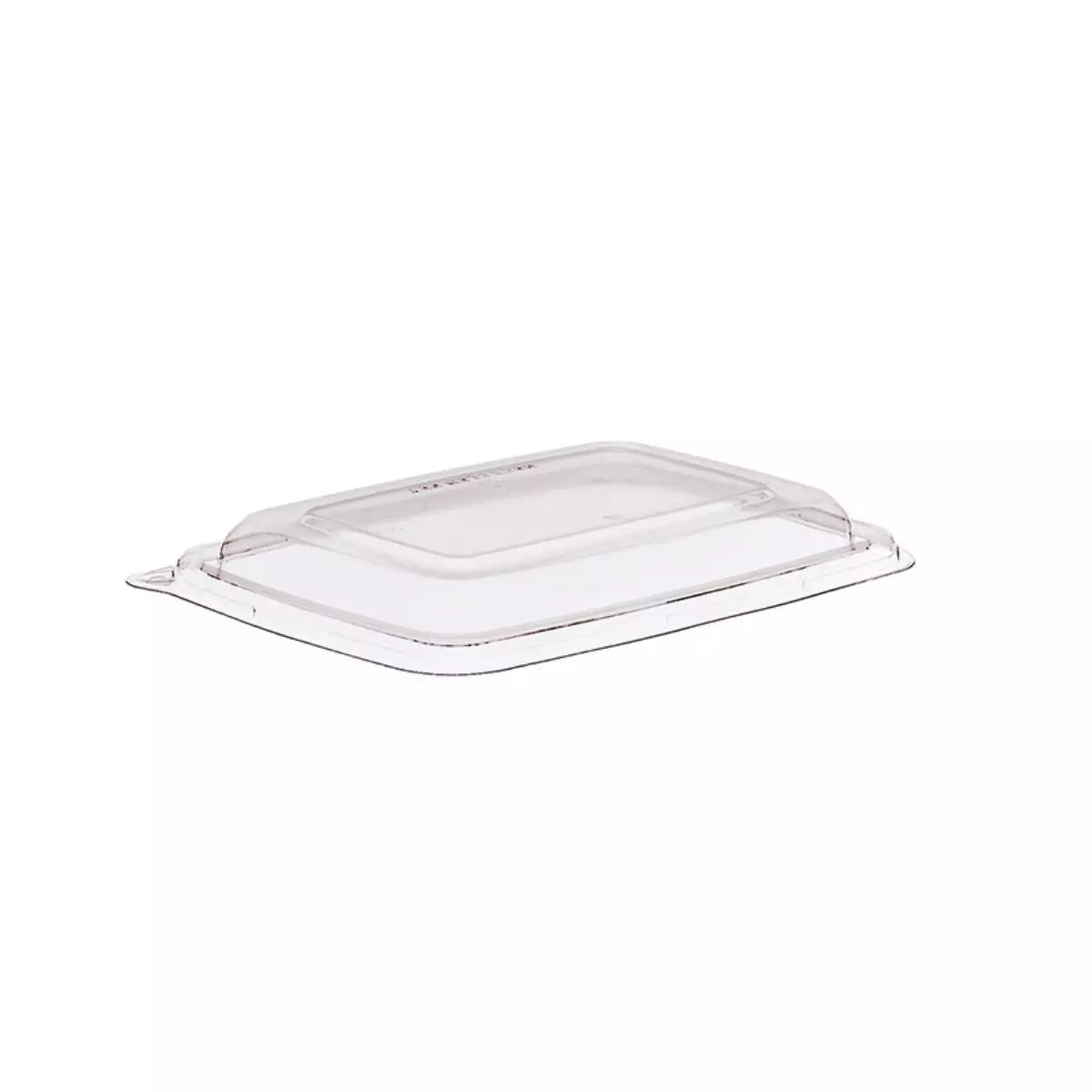 RPET Deckel zu 16x23 cm Bagasse Schale