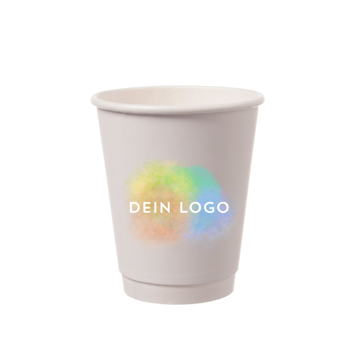 Logo-Pappbecher 400ml doppelwandig PurePaper