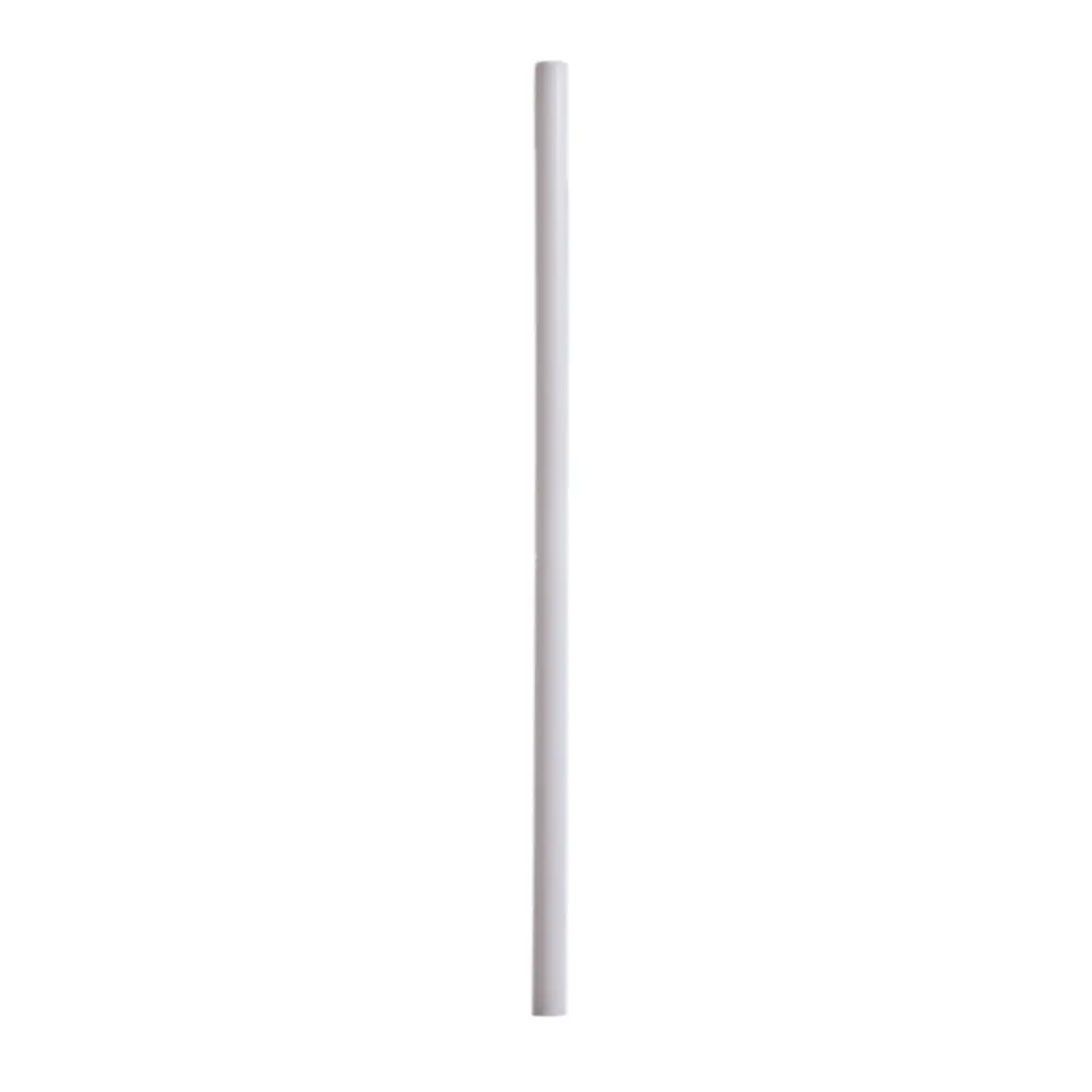 Papier Trinkhalm Hitzebeständig Jumbo Weiß 8x210mm