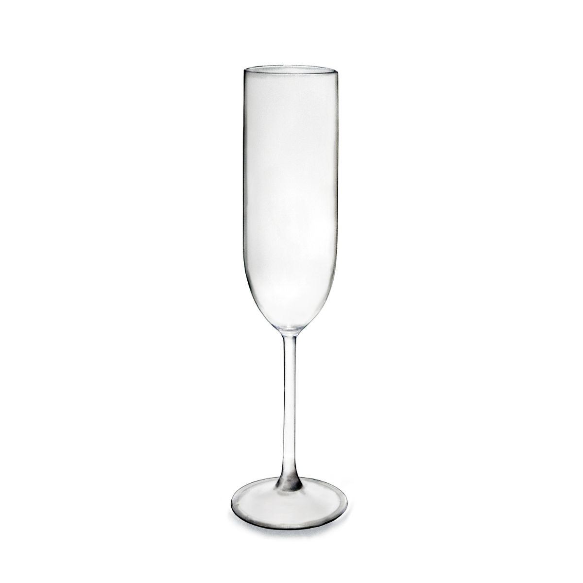Kunststoff Sektglas 0,1L Glasklar | mit Füllstrich