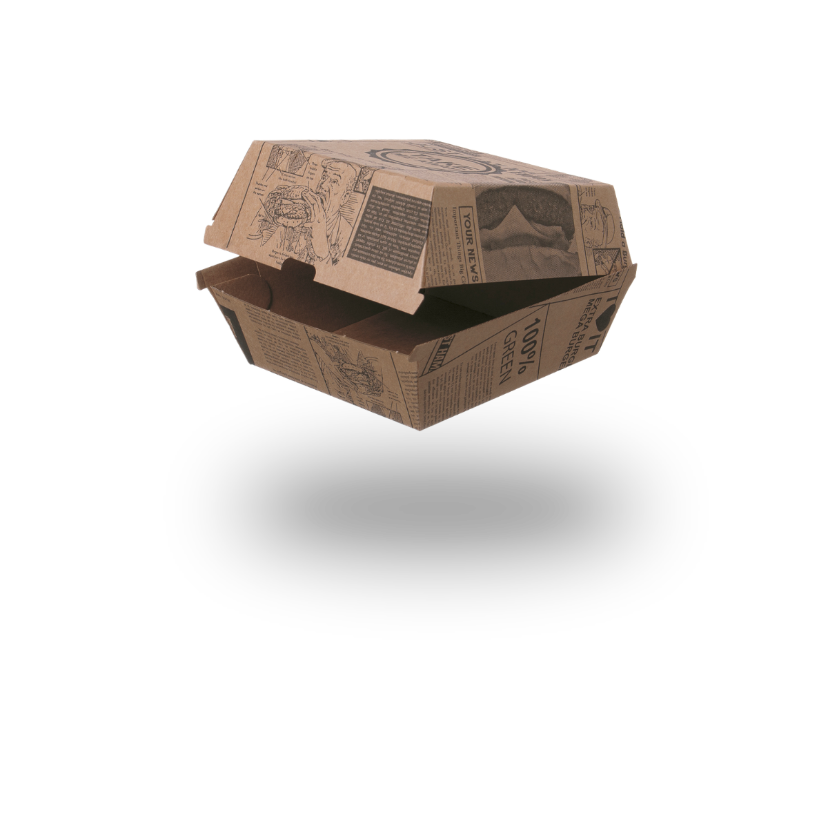 Burgerboxen aus Wellpappe