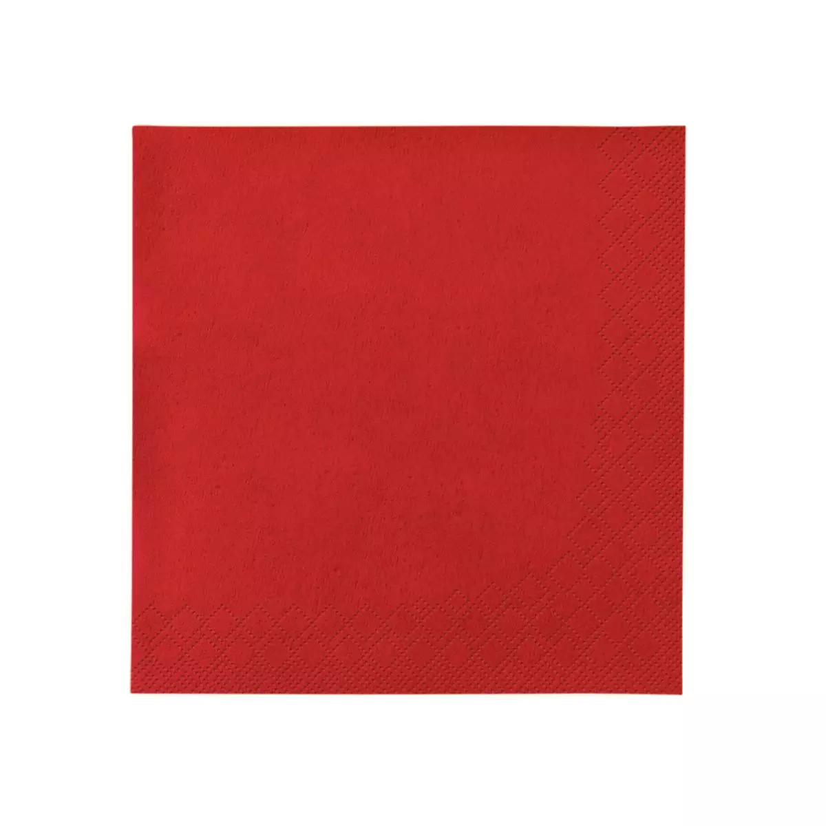 Serviette Rot 33cm 2-Lagig 1/4 Falz
