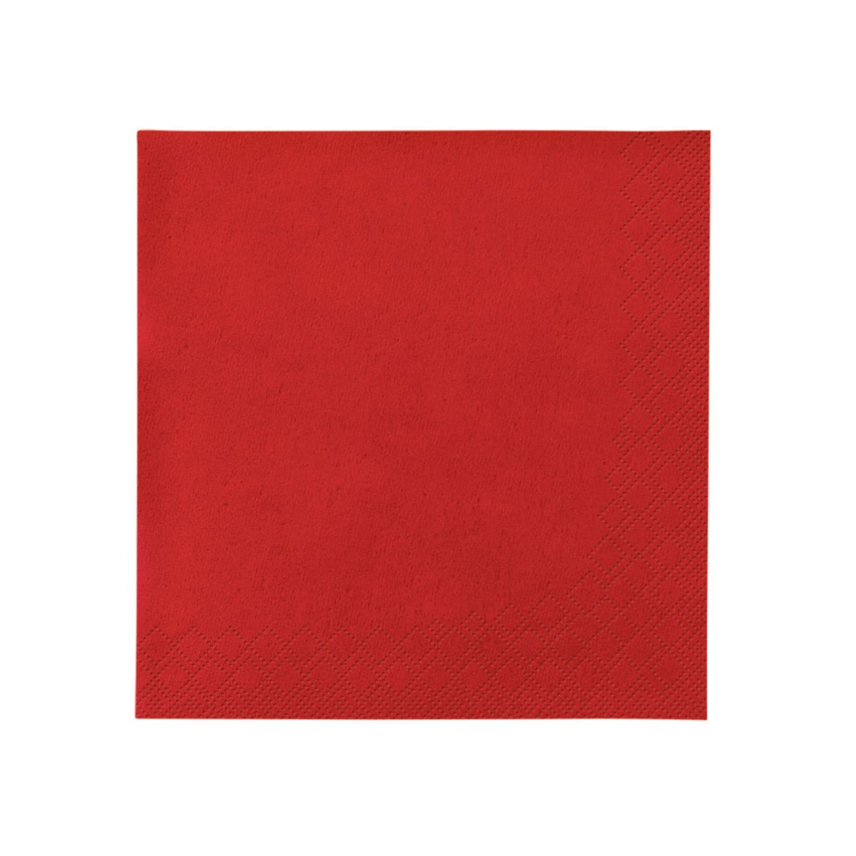 Serviette Rot 33er 2-Lagig 1/4 Falz