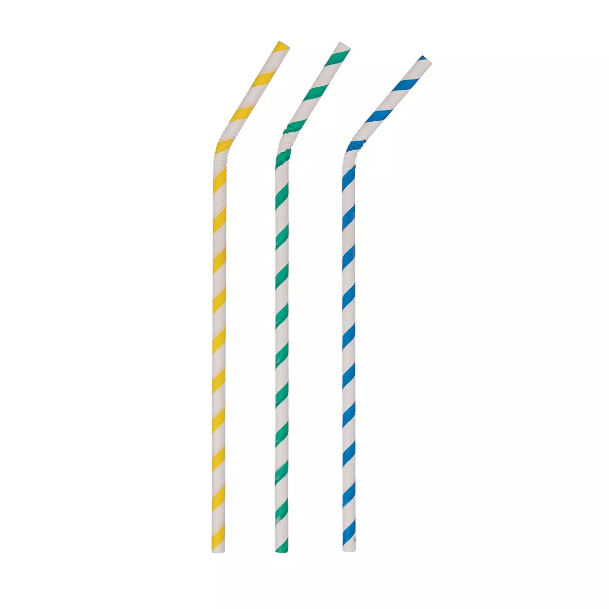 Papier Trinkhalm flexibel bunt 5,8x220mm
