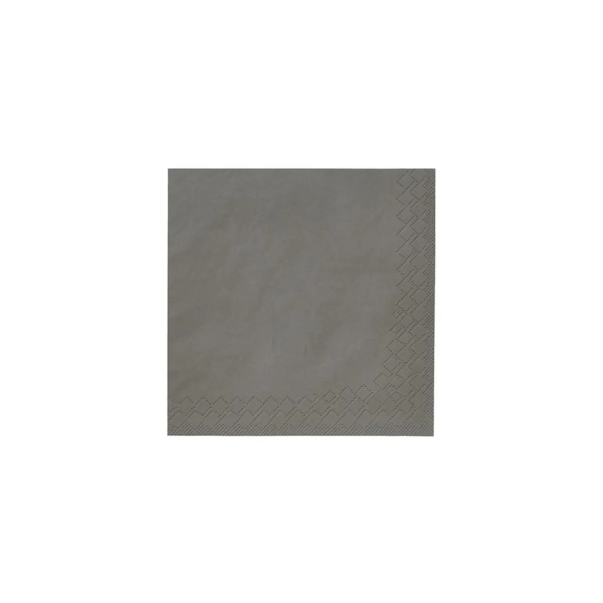 Cocktailserviette Grau 24cm 3-Lagig 1/4 Falz Cocktailserviette Grau 24cm 3-Lagig 1/4 Falz
