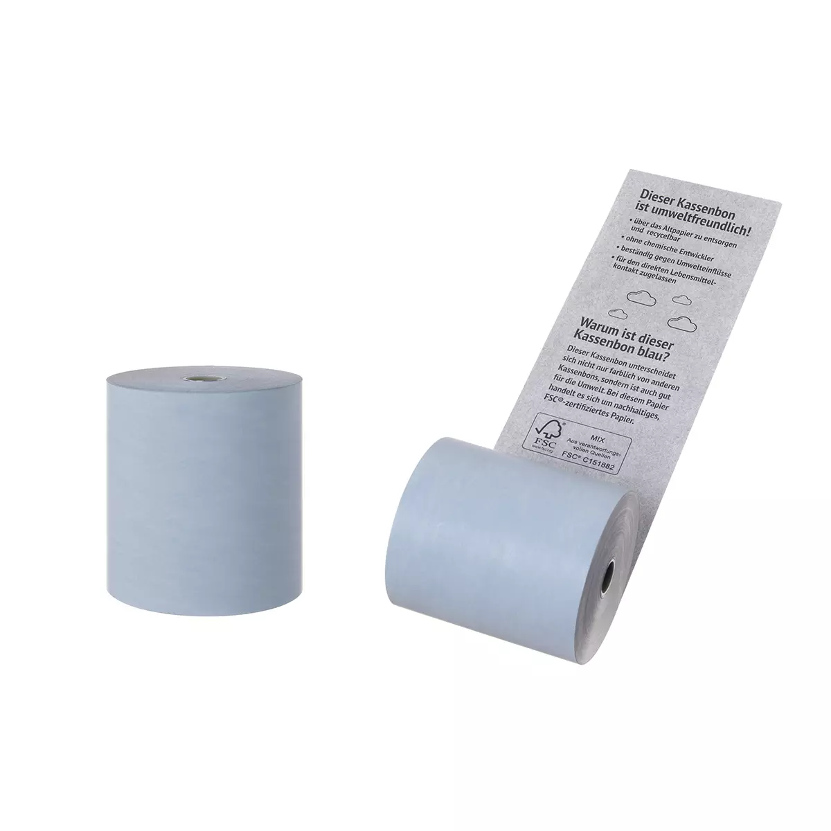 Thermo Kassenrolle 80/73/12mm BLUE4EST Text