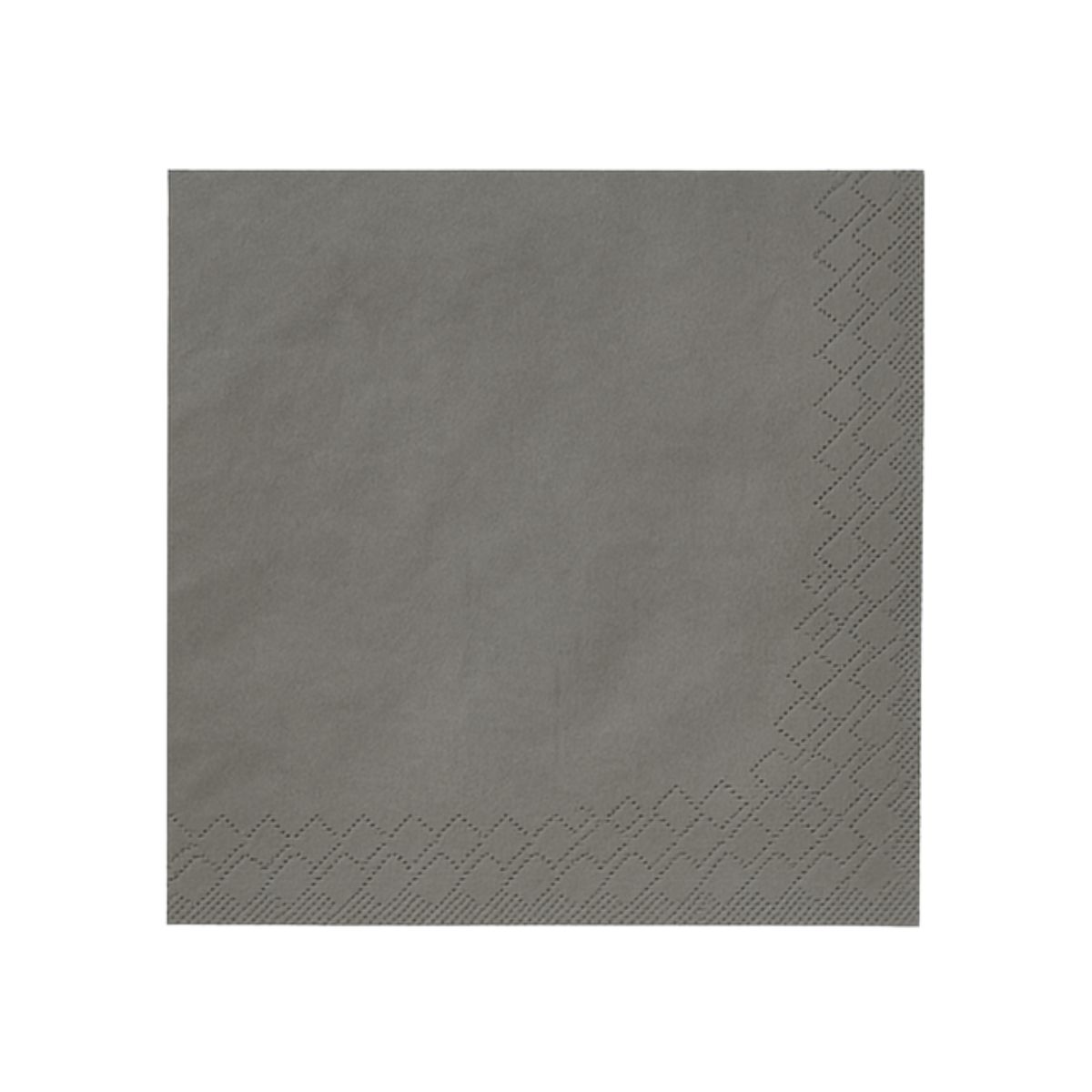 Serviette Grau 33cm 3-Lagig 1/4 Falz