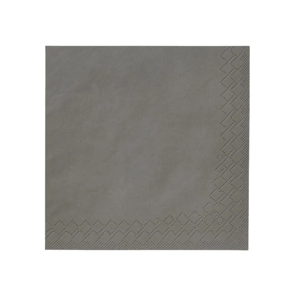 Serviette Grau 33cm 3-Lagig 1/4 Falz