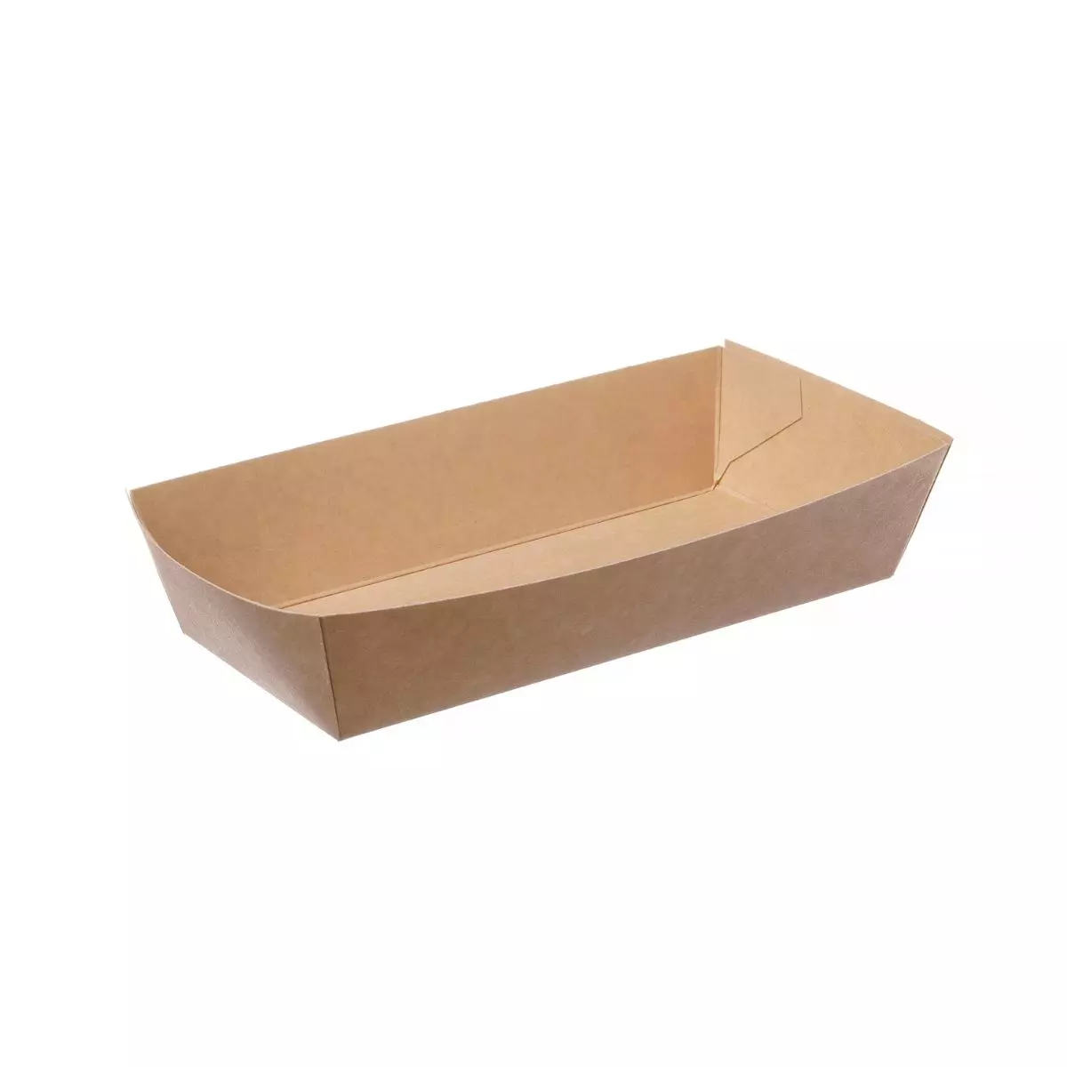 Snackschale Pappe A13 | 150x70x35mm | Braun
