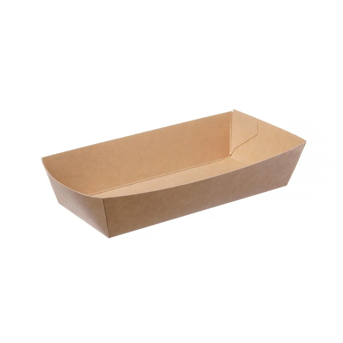Snackschale Pappe A13 | 150x70x35mm | Braun