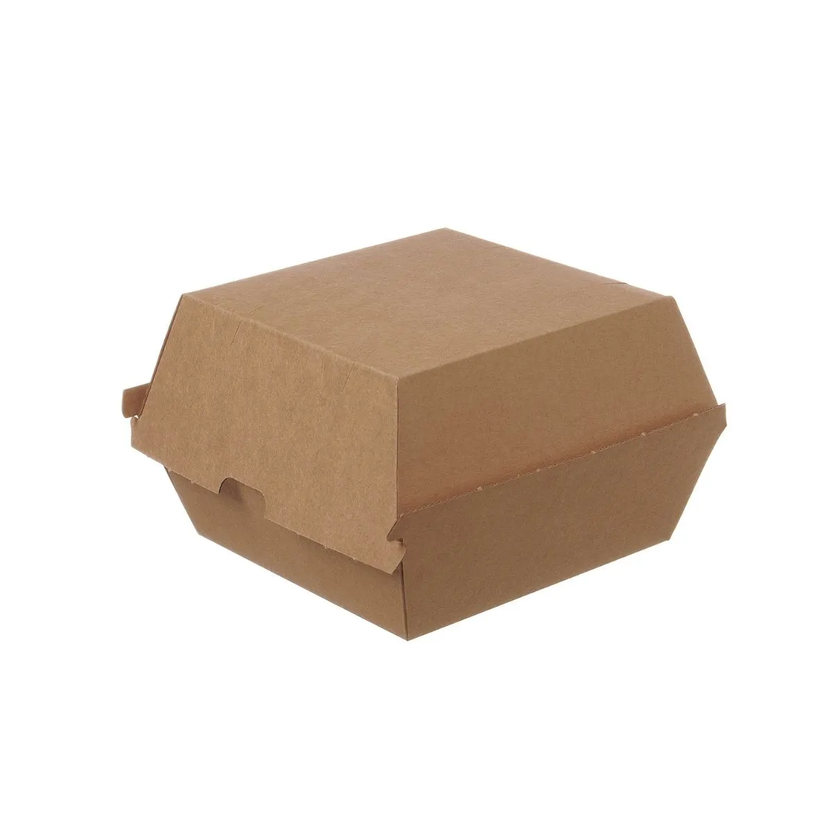 Hamburger Box 130x130x90mm Wellpappe Braun