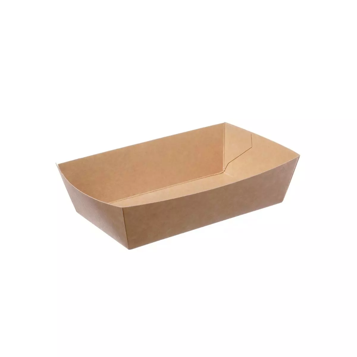 Snackschale Pappe A9 | 120x70x35mm | Braun
