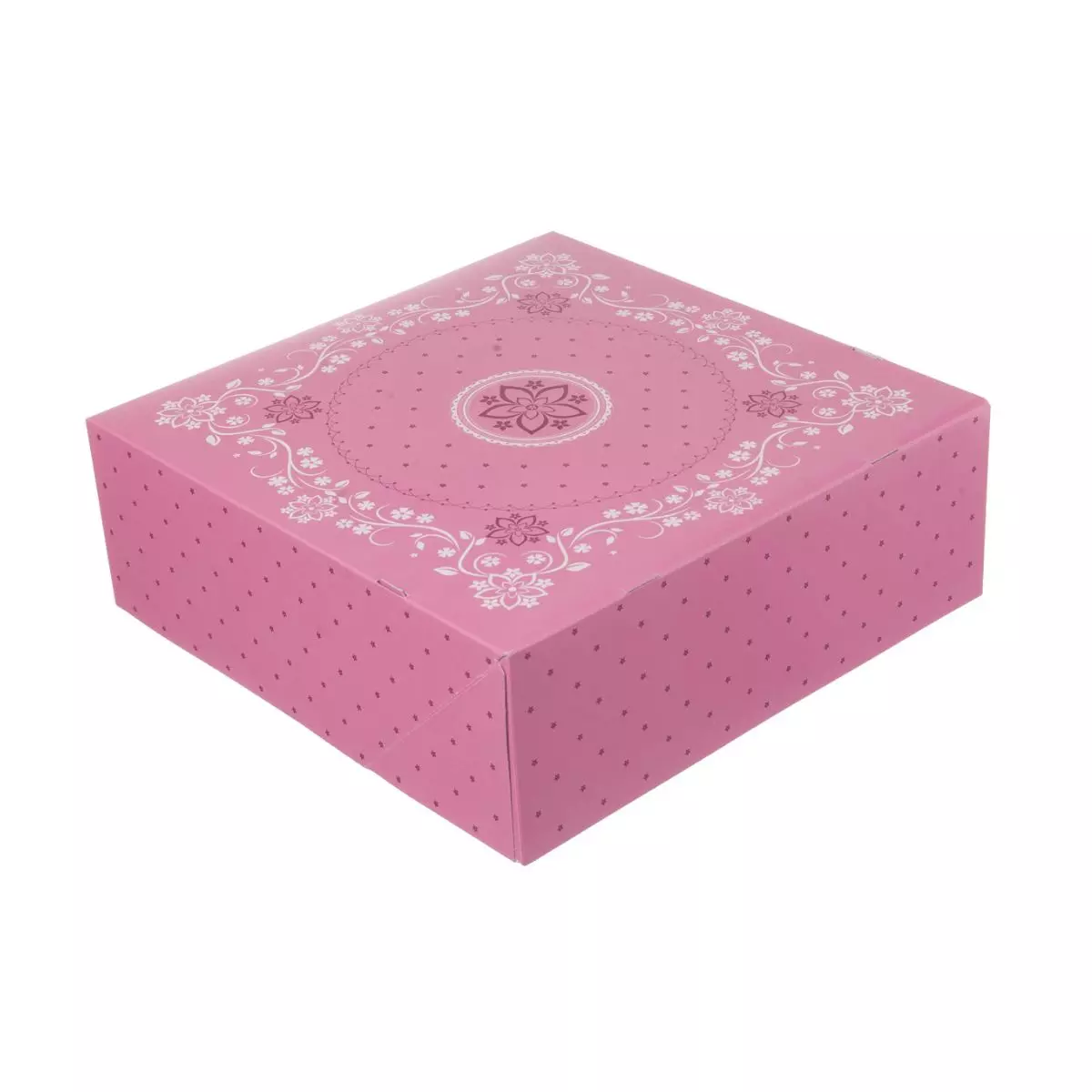 Tortenkarton 34x34x11cm | Pink | 1-teilig