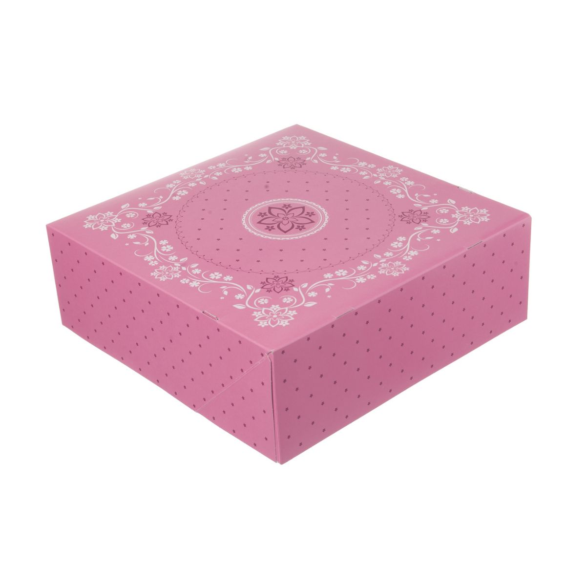 Tortenkarton 34x34x11cm | Pink | 1-teilig