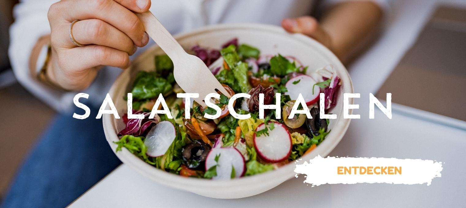 Salat in Bagasseschale