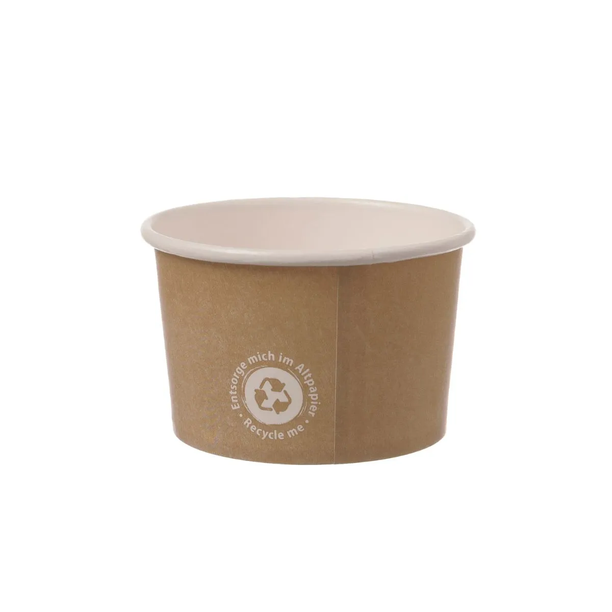 Eisbecher Pappe 230ml recycle-me | Ø 90mm | 57mm | Karton | 230 ml