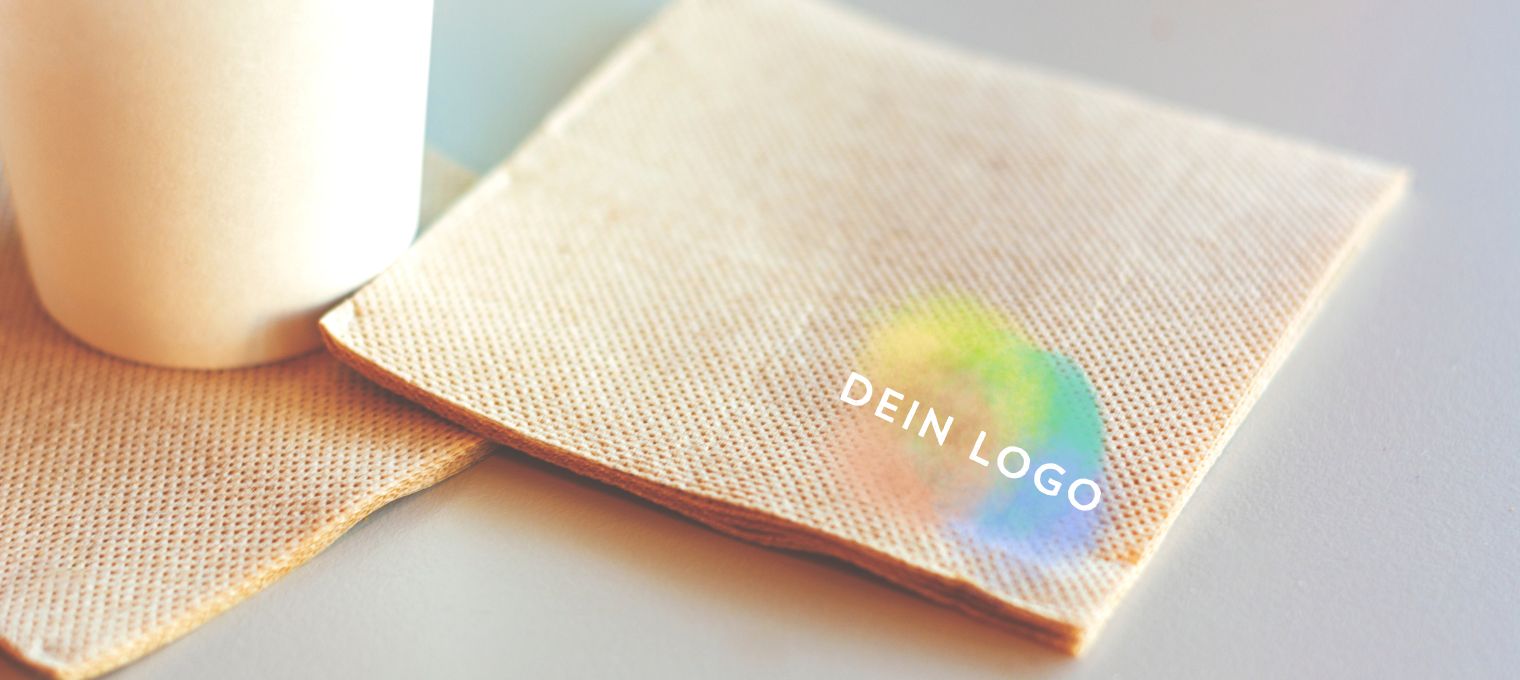Cocktailservietten auch mit Logodruck von Goopacko Cocktailserviette als Untersetzer für Getränke mit Logo