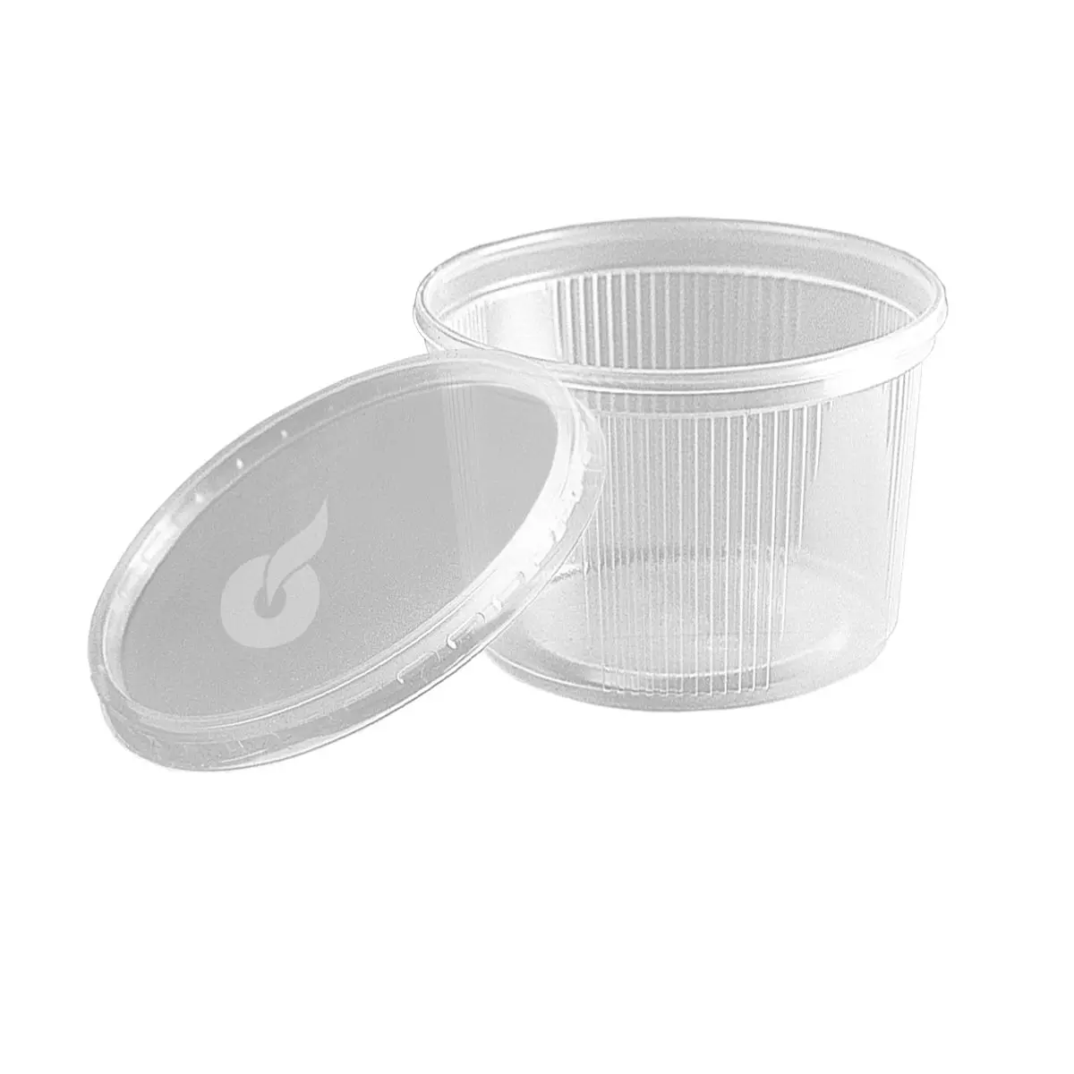Feinkost Becher 300cc Rund + Deckel | recy-PP