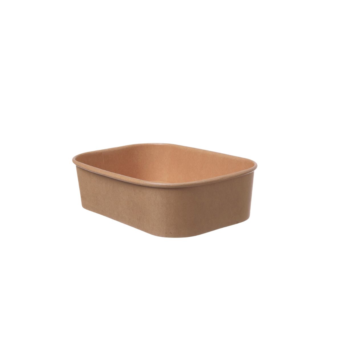 Salatschale Pappe Rechteckig 500ml | 168118x45 mm
