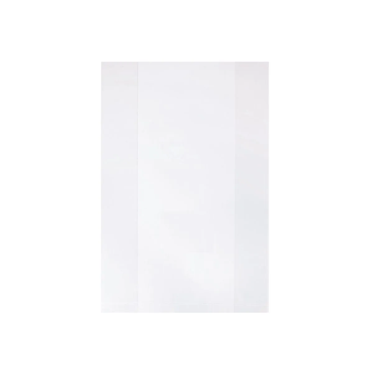 Poly-Faltenbeutel 15+10x50cm | LDPE | Ungelocht