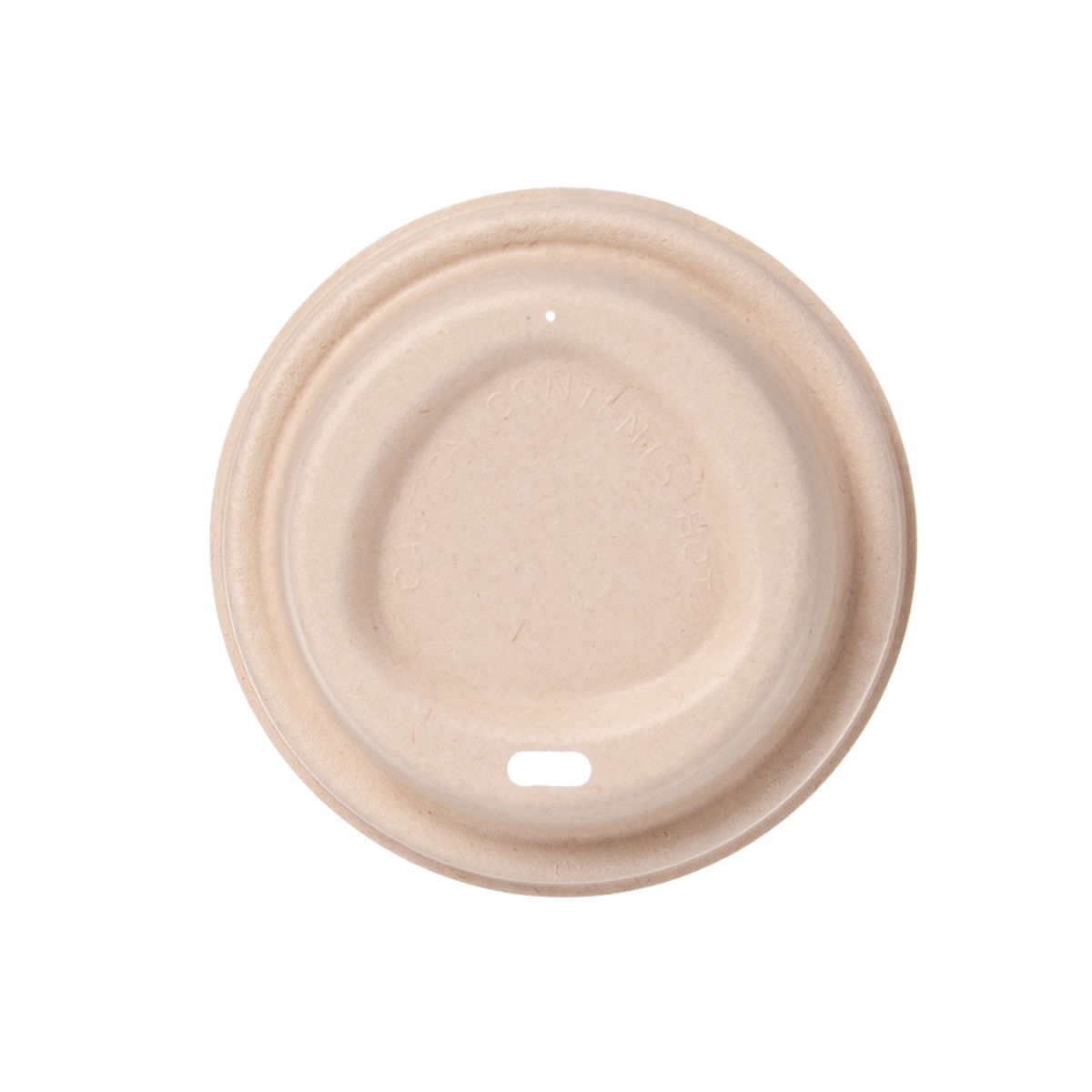 Becherdeckel To-Go 80mm Bagasse Braun