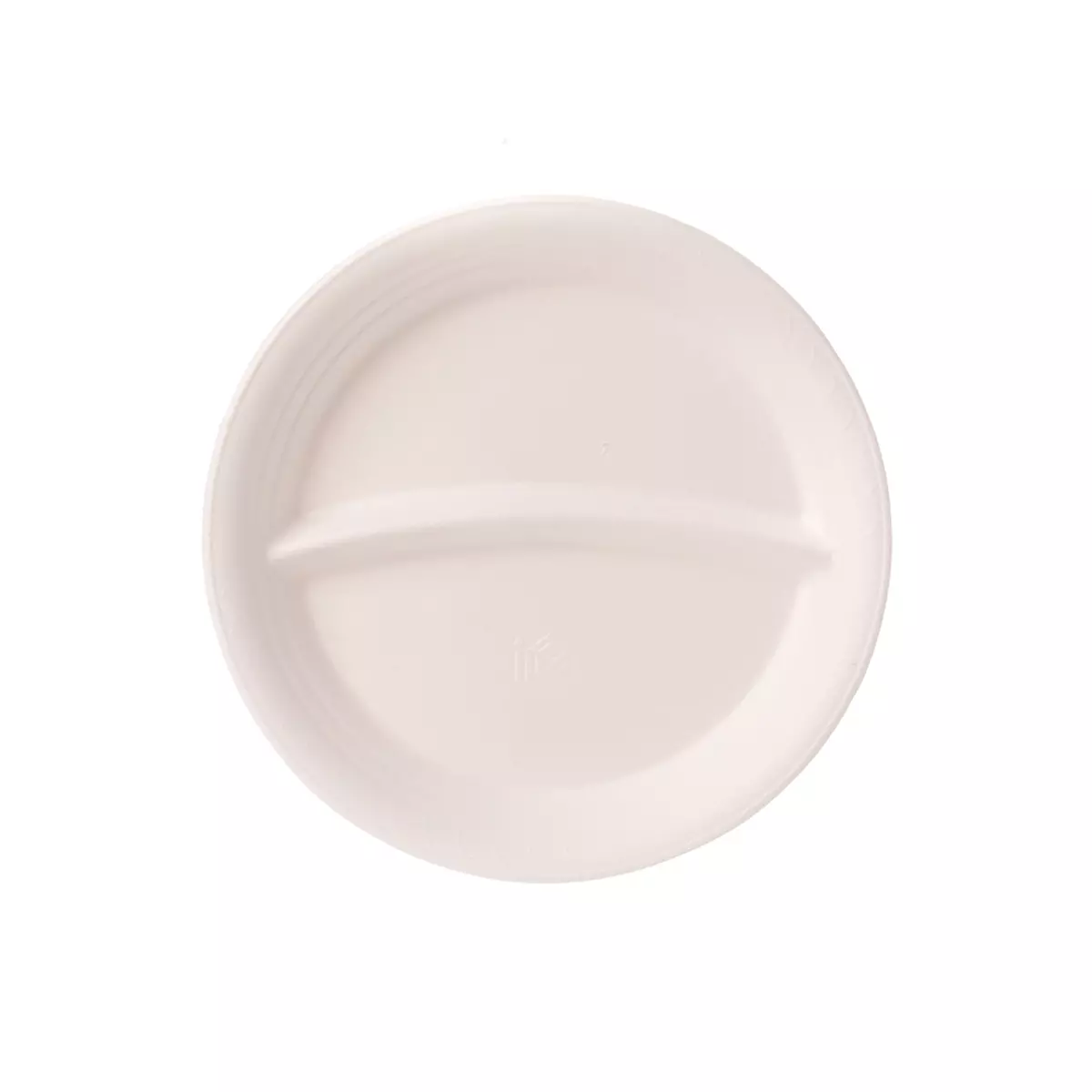 Menüteller 2-Geteilt 22,5cm Bagasse