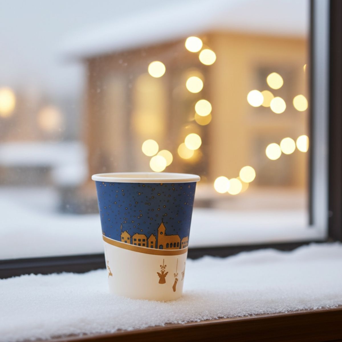 Glühwein-Becher 0,2 L Pappe Bio Beschichtung