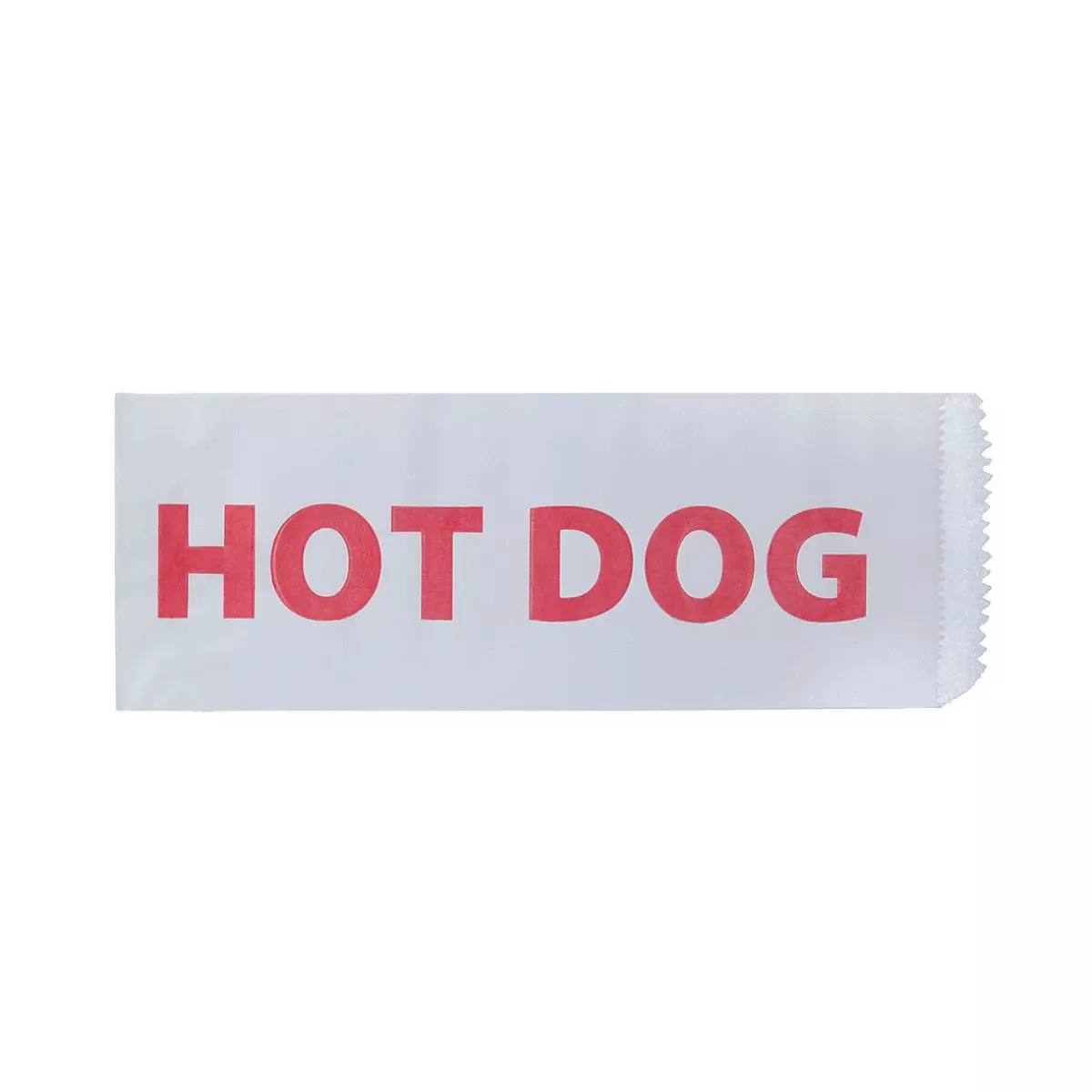 Hot-Dog Beutel 9x21cm | Weiß | 2-seitig offen