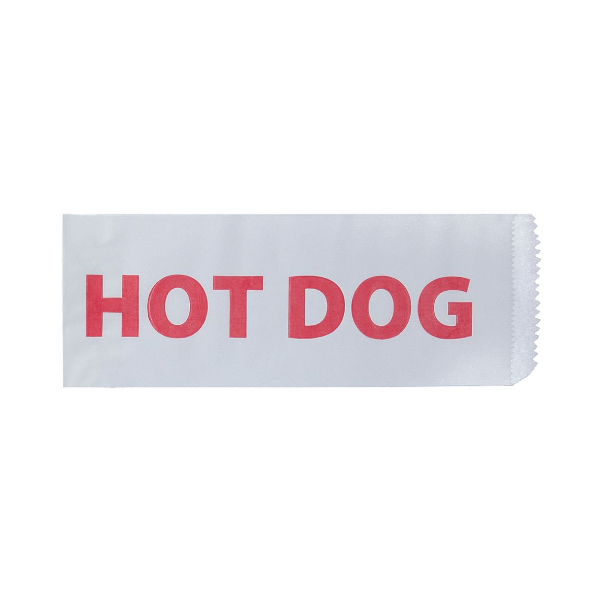 Hot-Dog Beutel 9x21cm | Weiß | 2-seitig offen