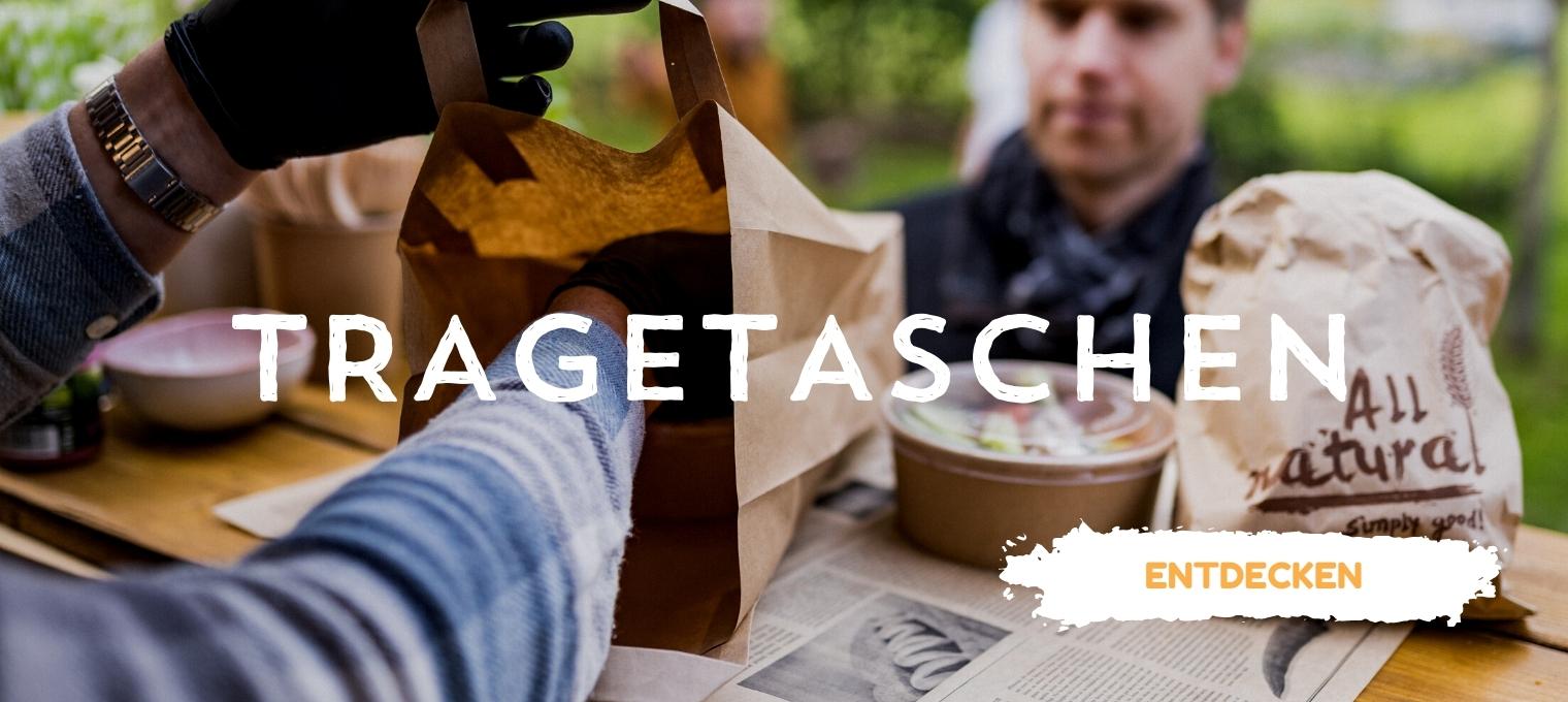 Papiertragetaschen befüllen