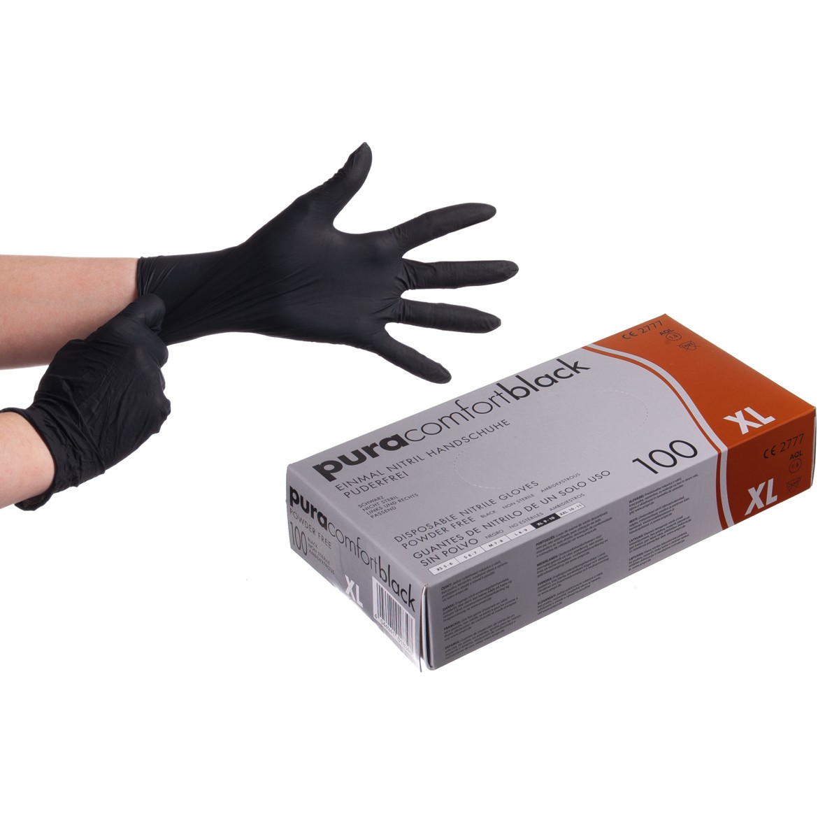 Nitril Handschuhe "XL" Ungep. Schwarz