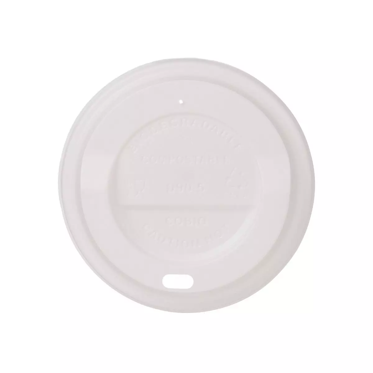 Becherdeckel To-Go 90mm Bio CPLA | Weiß