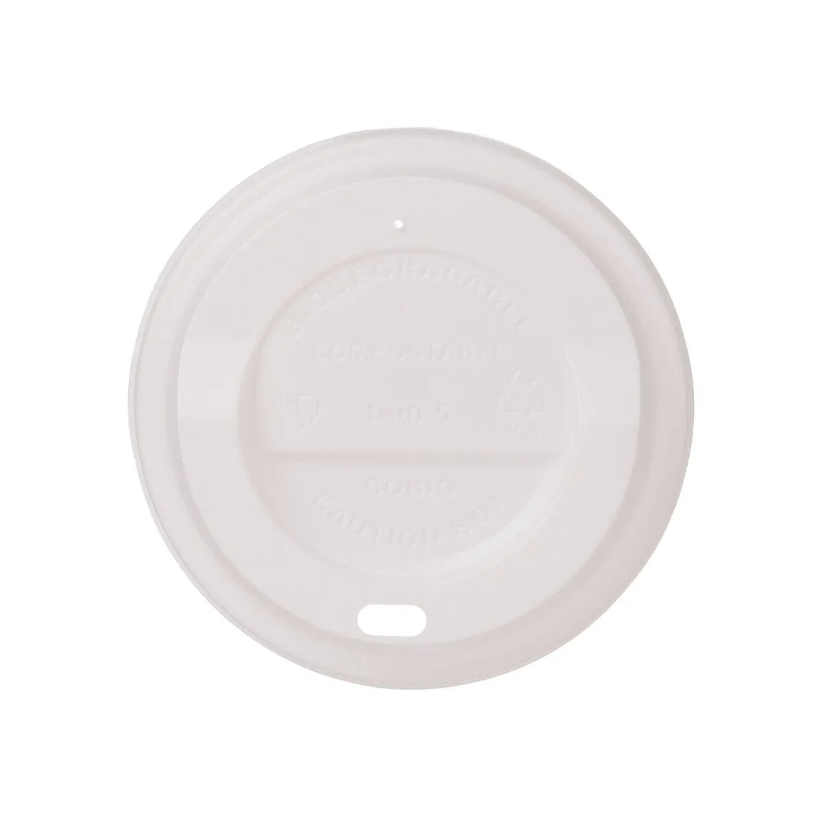 Becherdeckel To-Go 90mm Bio CPLA | Weiß