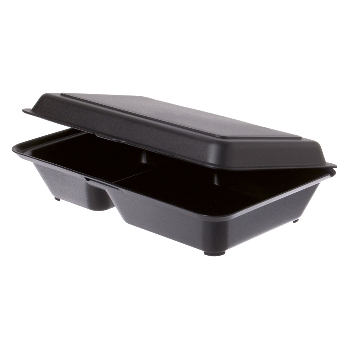 Mehrweg Lunchbox 2-geteilt, 770 ml Schwarz