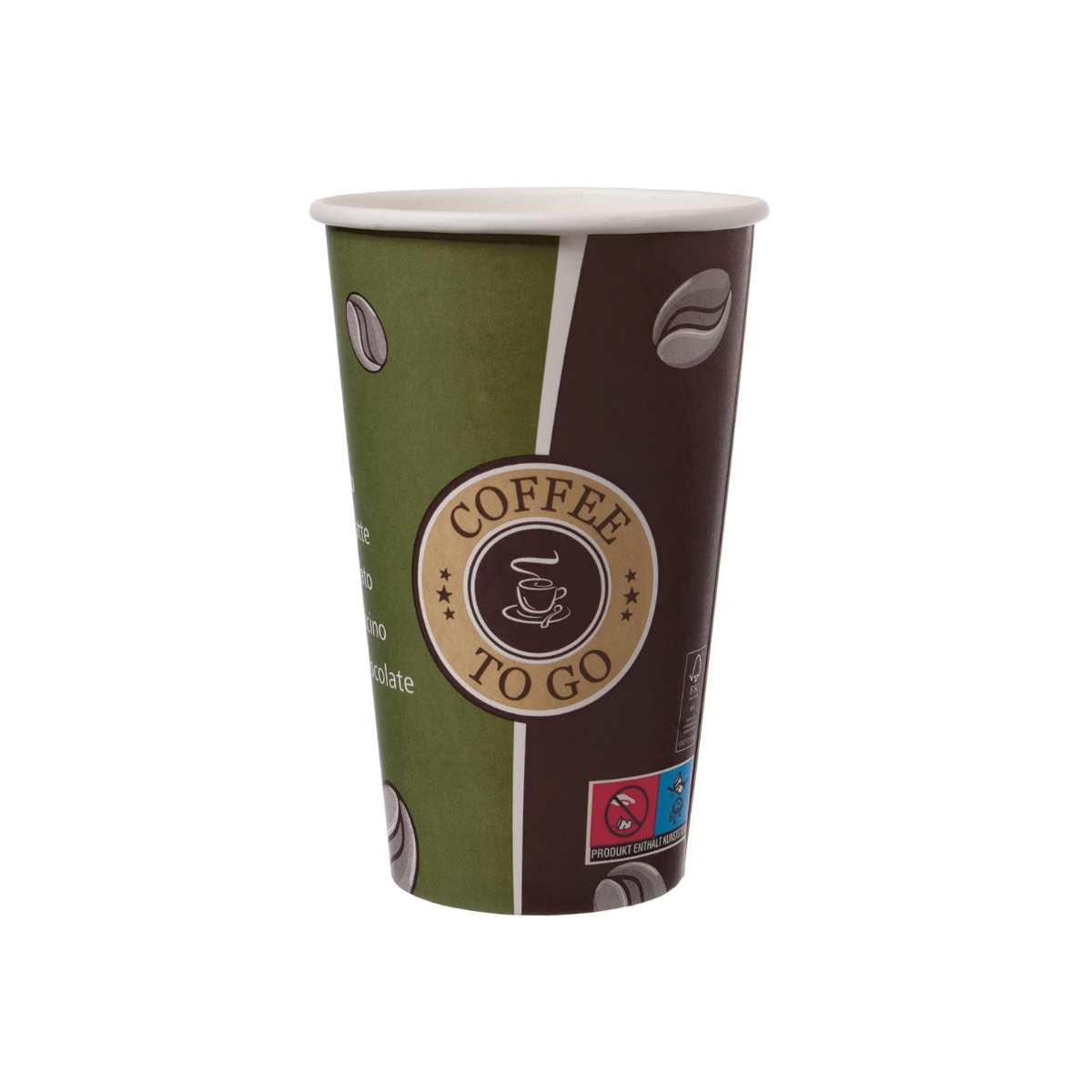 Pappbecher 0,4L Singlewall Topline | Ø 90mm