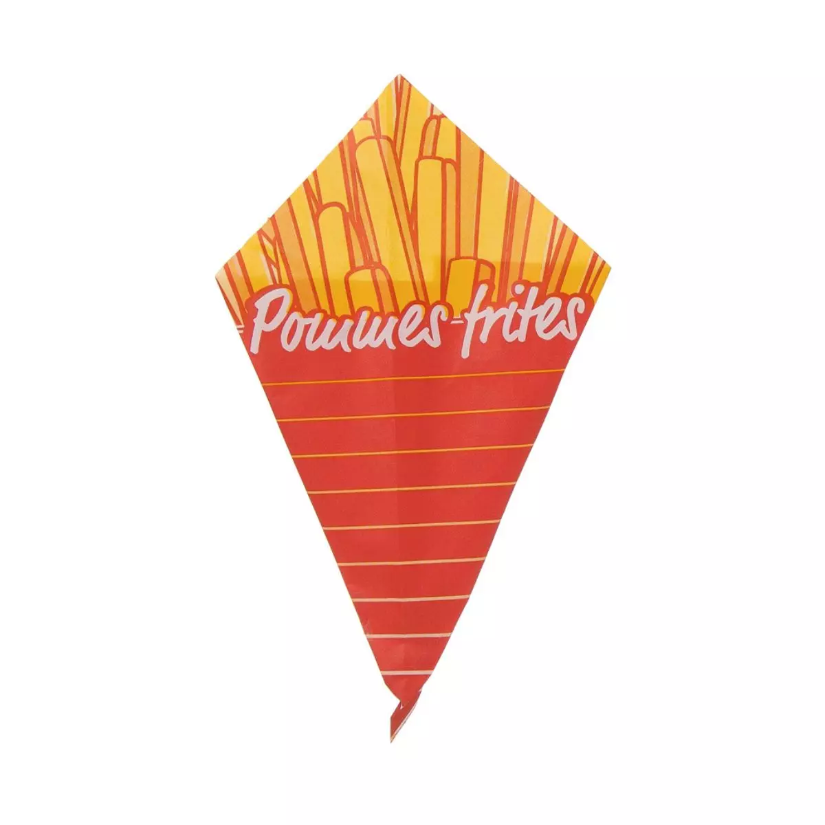 Pommes Spitztüte 200gr | Pommes Motiv | Fettdicht