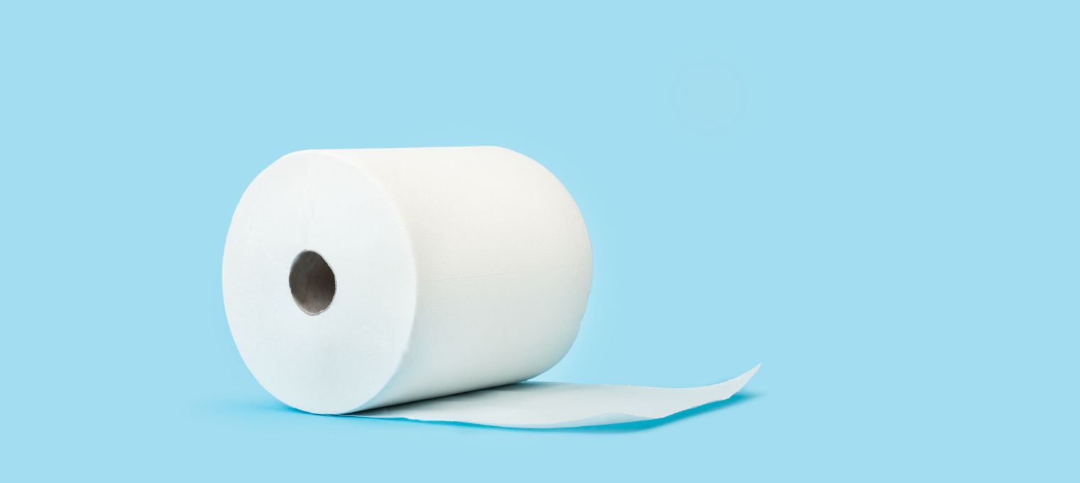 Weiße Papierputzrolle zum Abrollen Putzrollen für Gewerbekunden kaufen