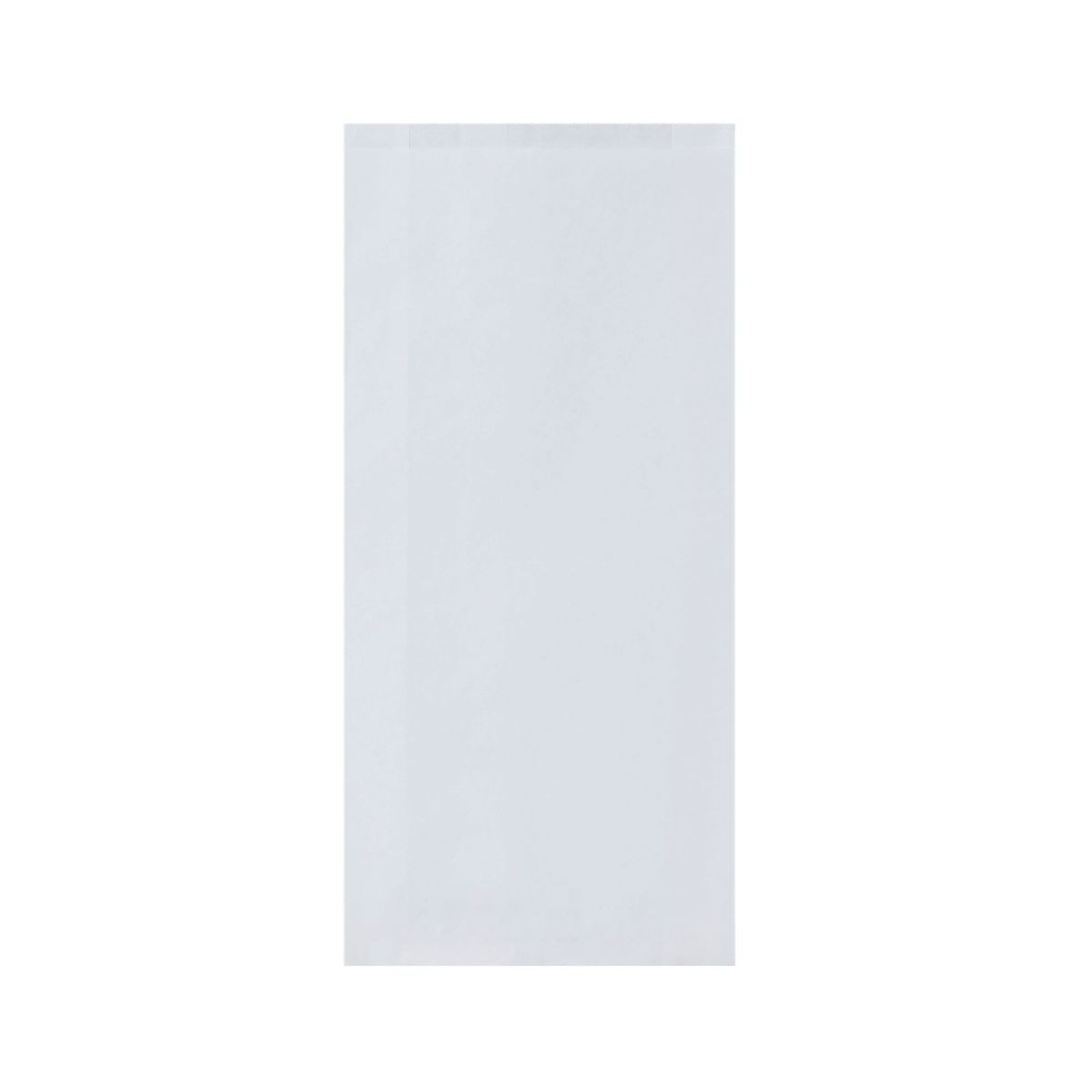 Faltenbeutel 12+5x28cm Weiß | Unbedruckt | Nr. 419