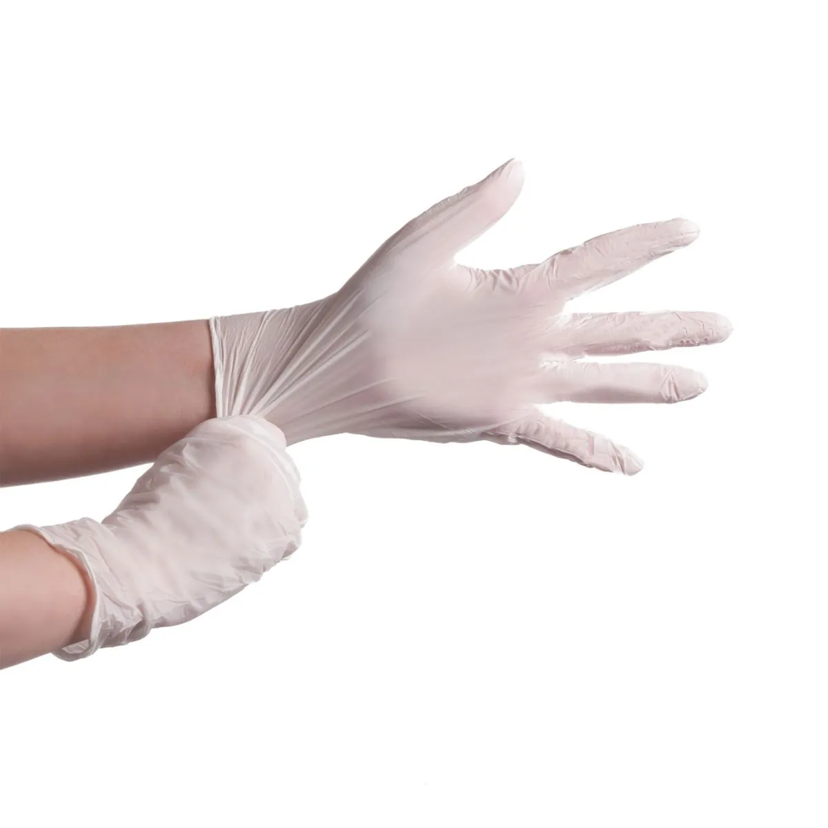 Nitril Handschuhe Größe L | Ungepudert Weiß