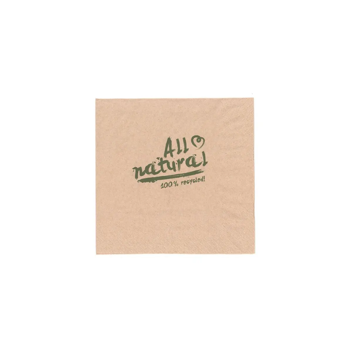 Cocktailserviette 24er 2-Lagig 1/4 Falz "Natural"