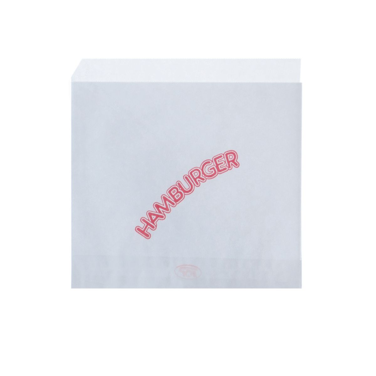 Hamburger Beutel 16x16cm | Kraftpapier | Weiß