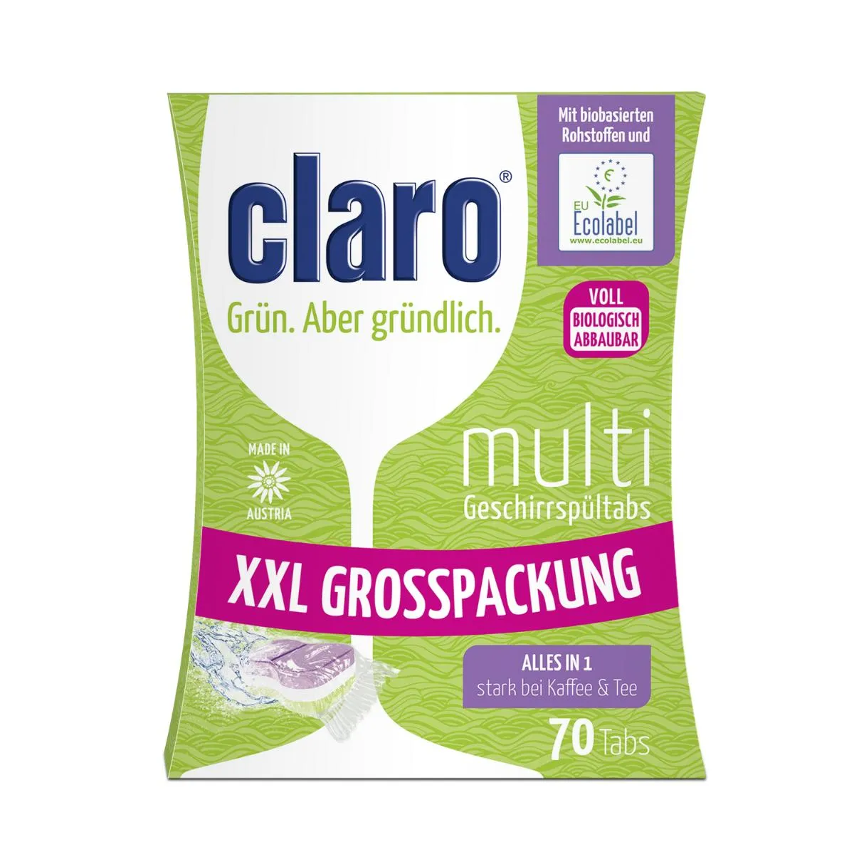 Claro Multi Geschirrspültabs|  70 Stück