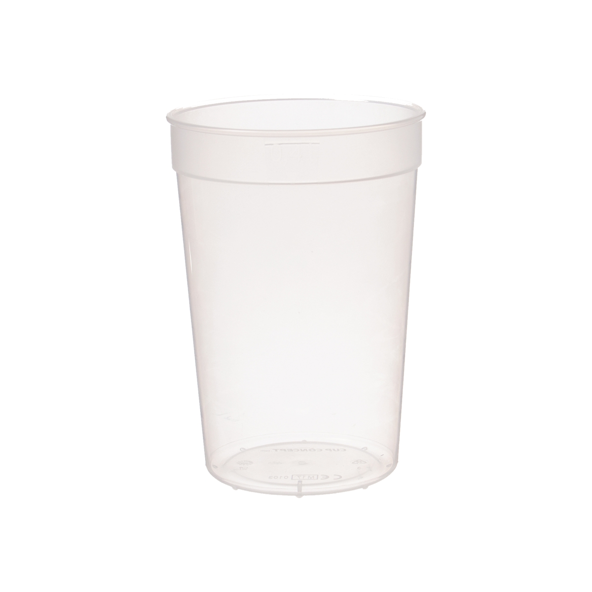 Mehrweg Trinkbecher 0,4L PP Transparent