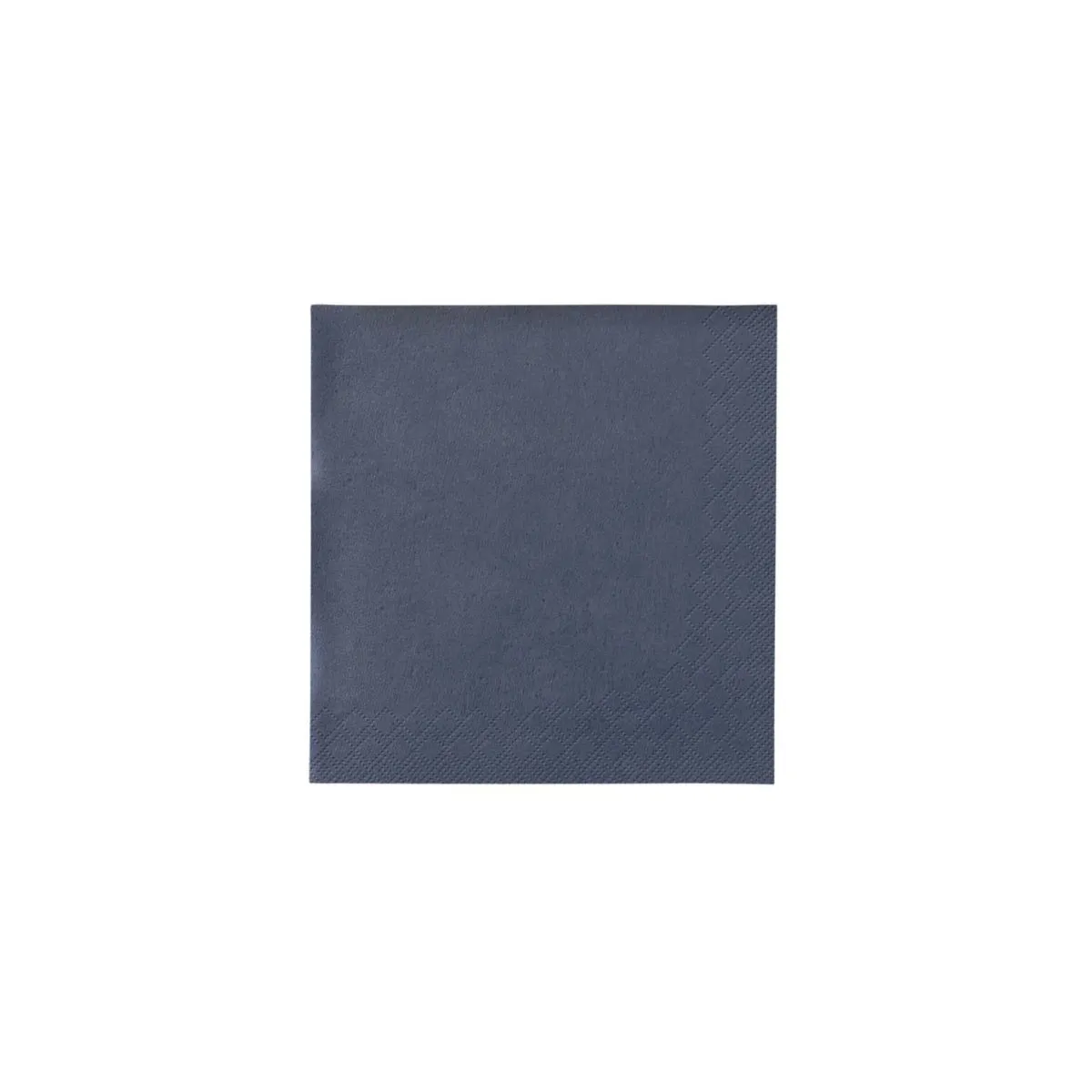 Cocktailserviette Blau 24cm 3-Lagig 1/4 Falz