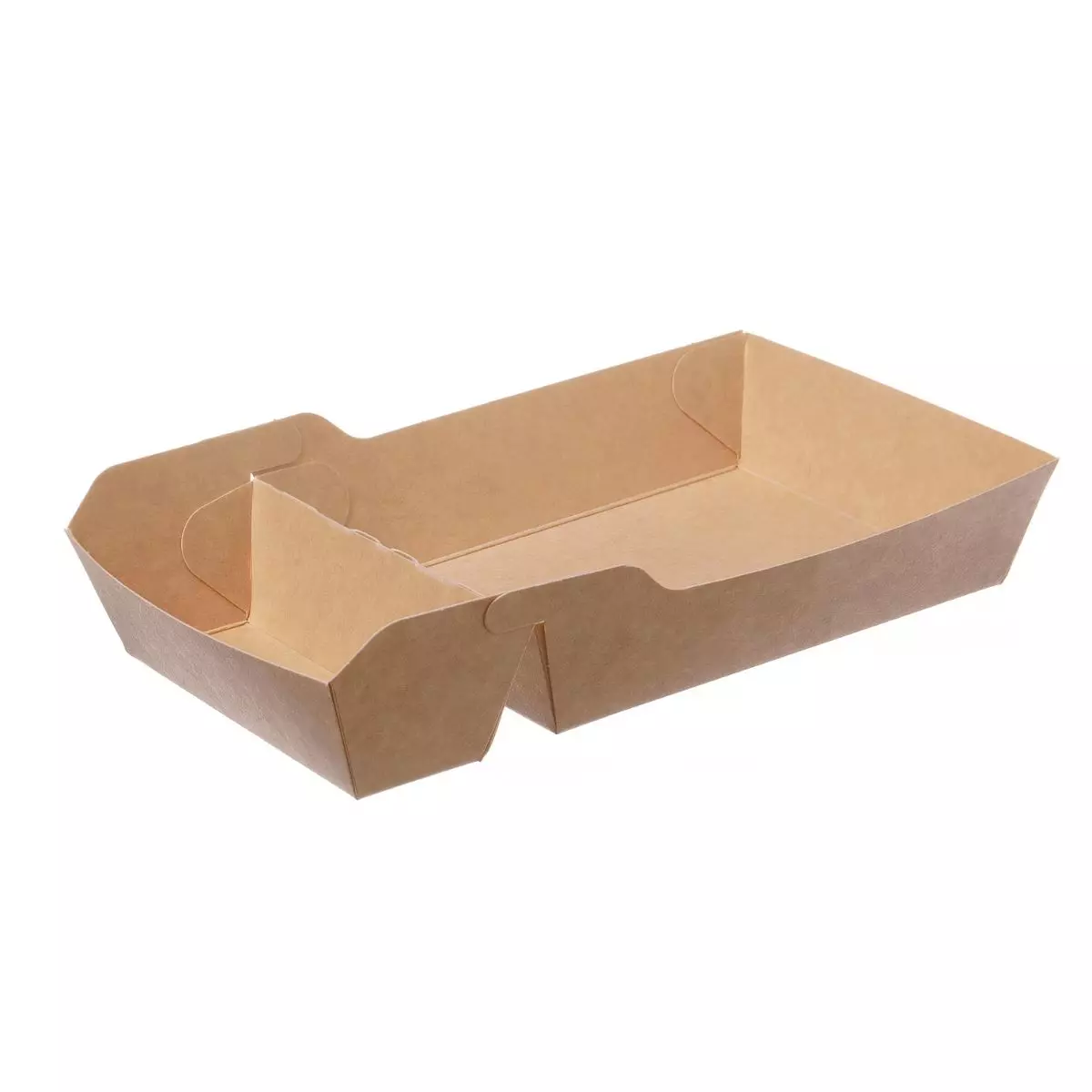 Snackschale Pappe A20 | 175x95x33mm | Braun