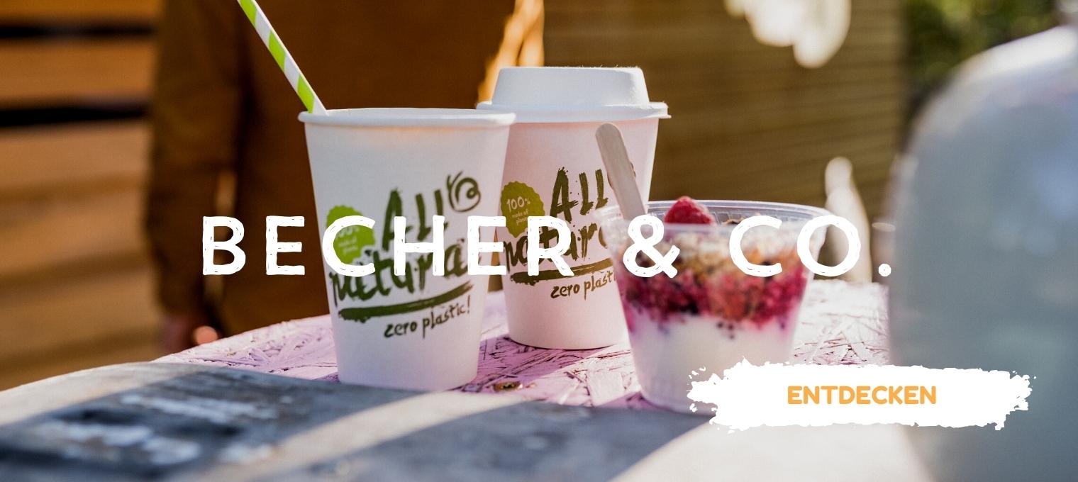 Pappbecher und Smoothiebecher