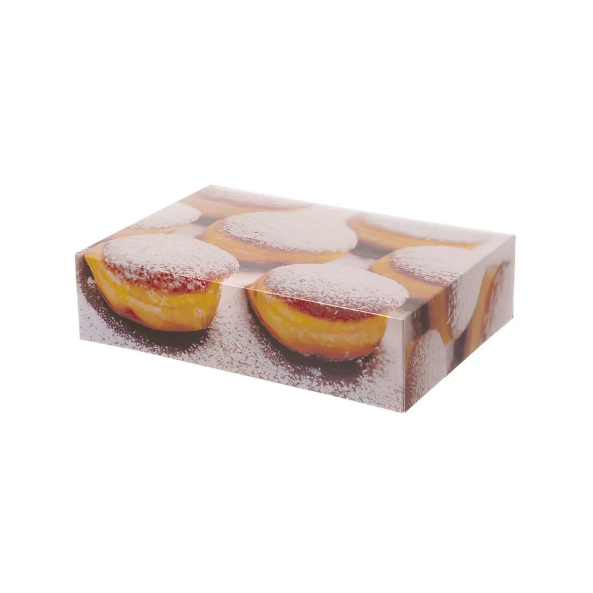 Tortenkarton 31x22x8cm | Berliner/Krapfen Motiv