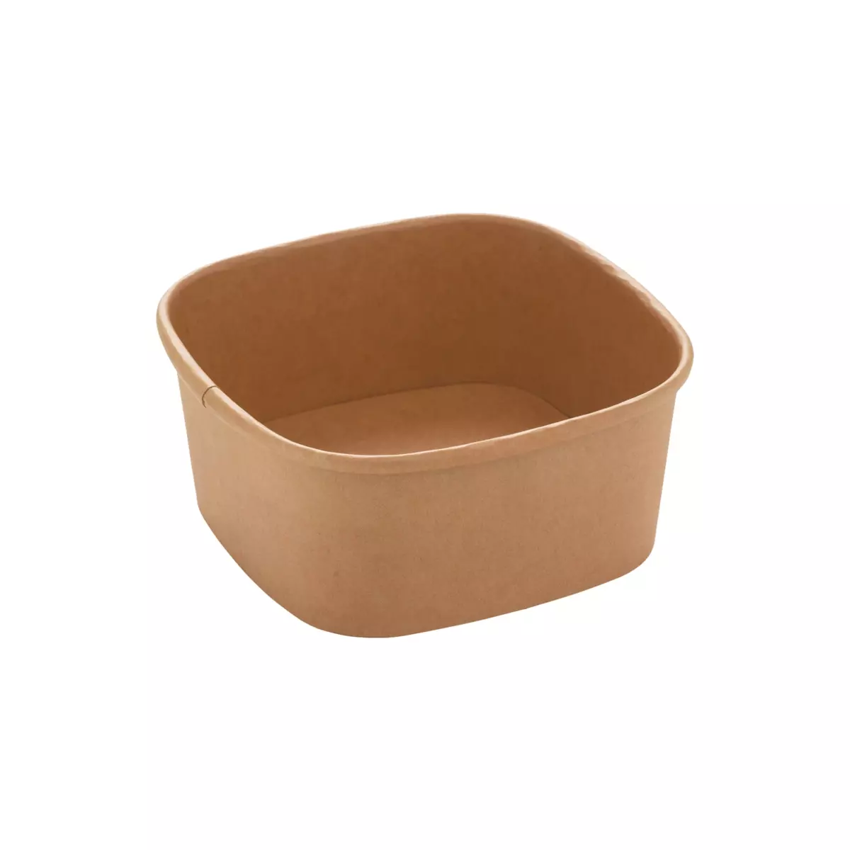Salatschale Pappe Eckig 600ml | 130x130x56 mm