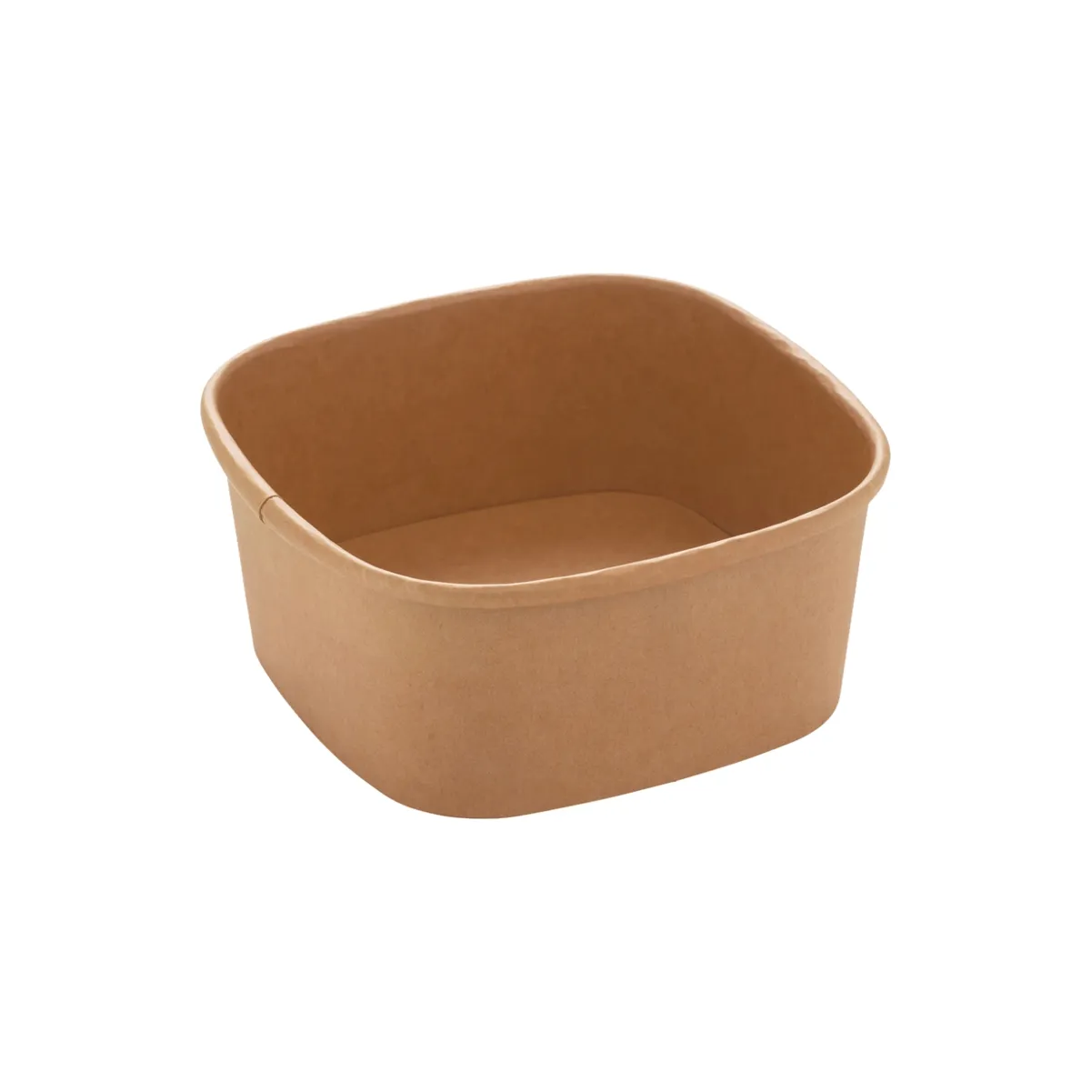Salatschale Pappe Eckig 600ml | 130x130x56 mm